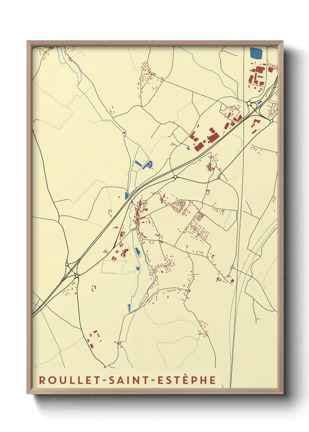 Un poster carteRoullet-Saint-Estèphe