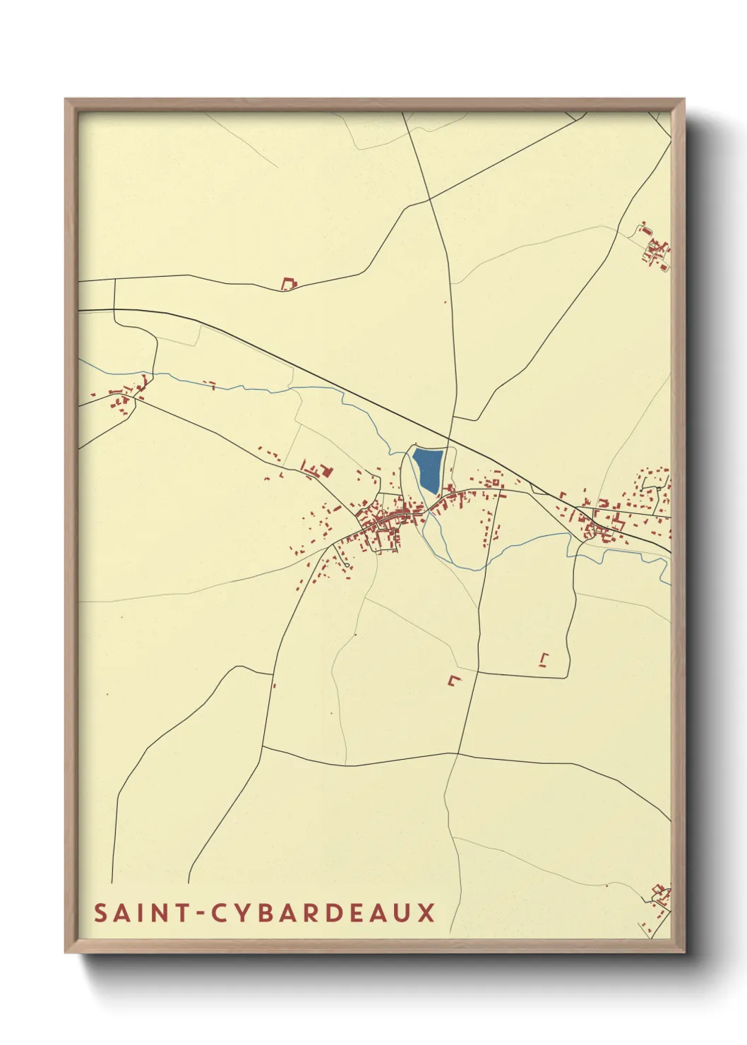 Un poster carteSaint-Cybardeaux