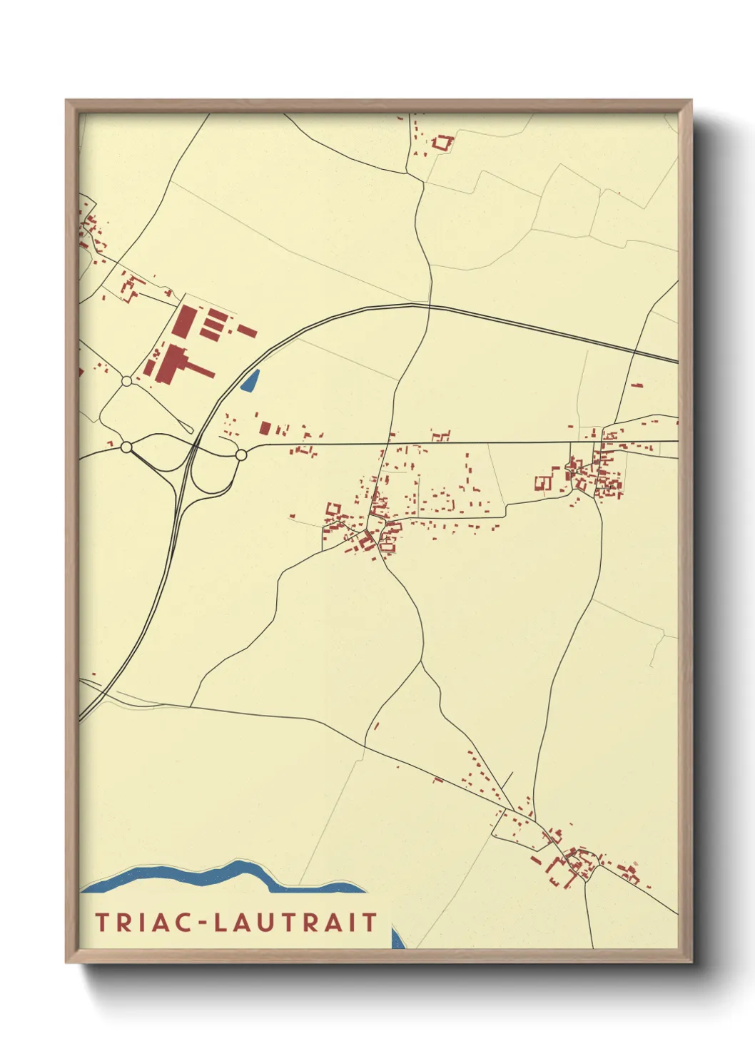 Un poster carteTriac-Lautrait