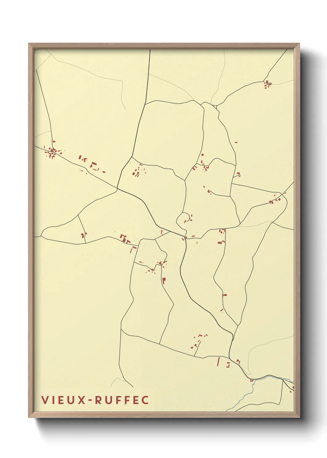 Un poster carteVieux-Ruffec