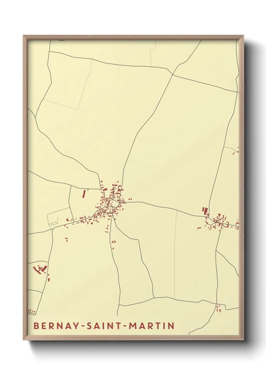 Un poster carteBernay-Saint-Martin