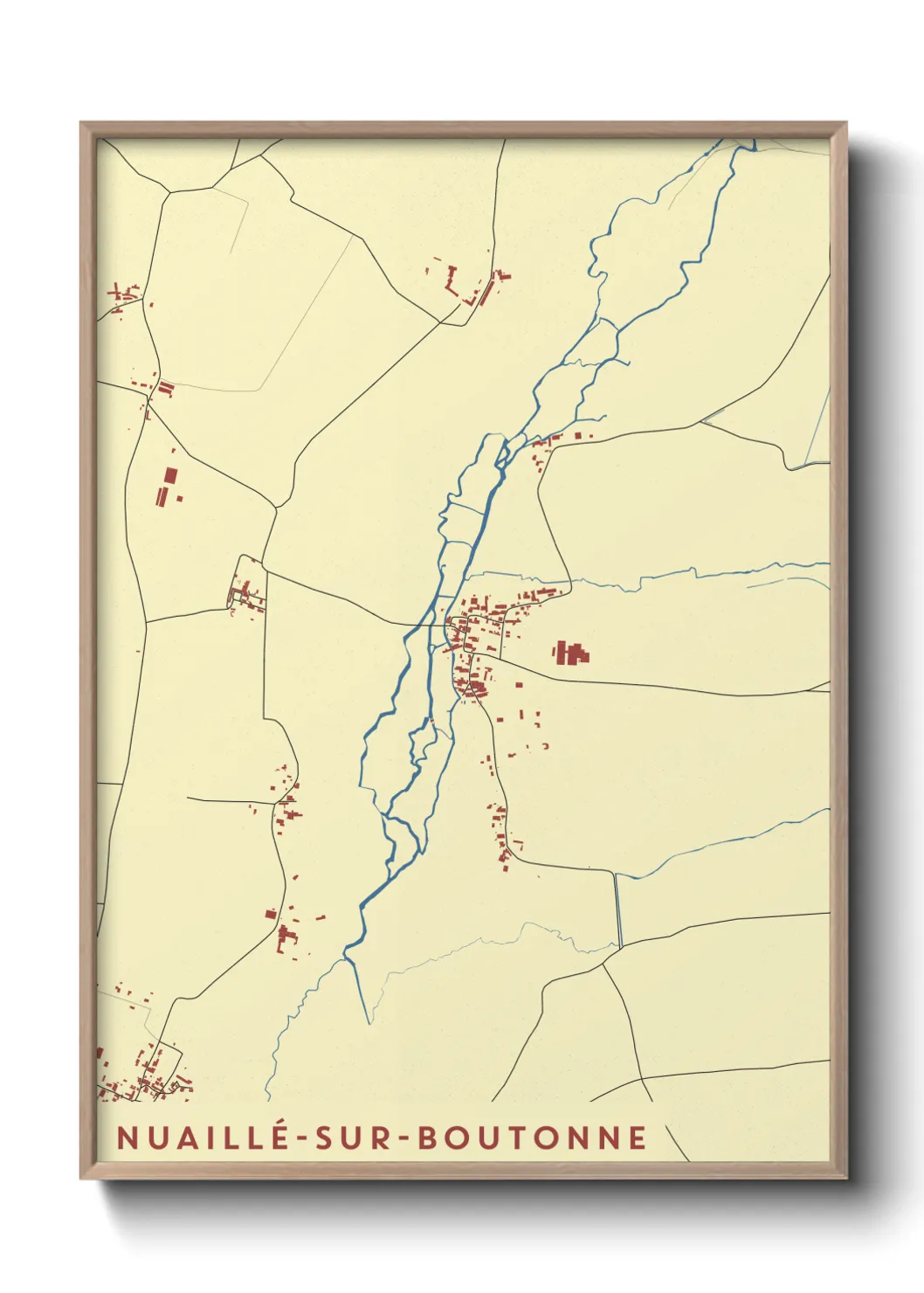 Un poster carteNuaillé-sur-Boutonne