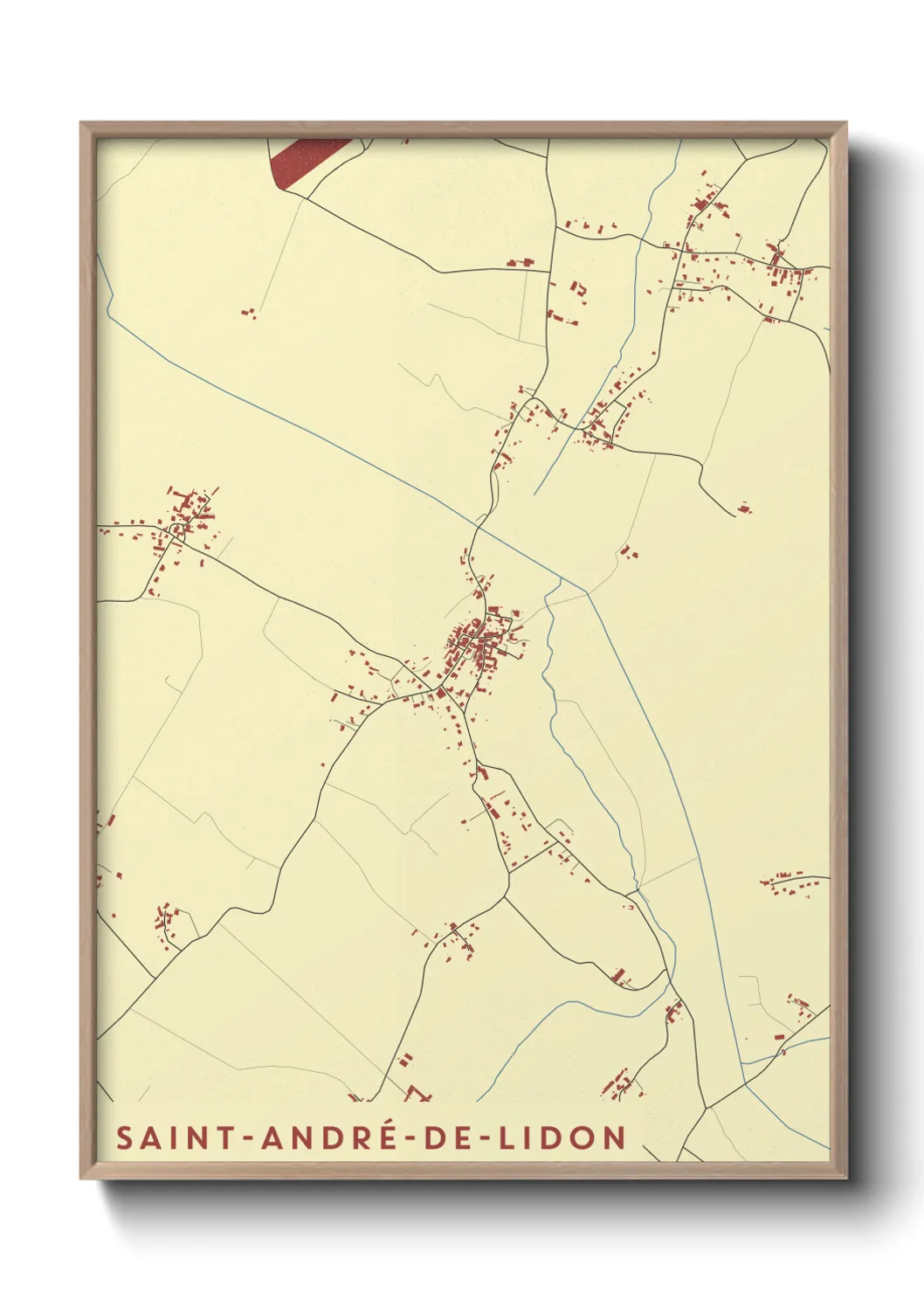 Un poster carteSaint-André-de-Lidon
