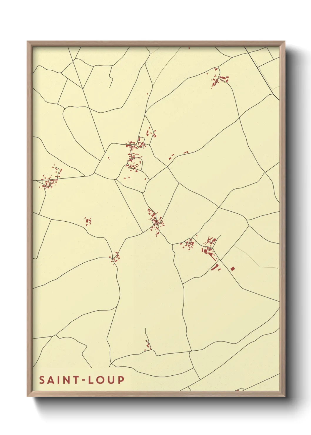 Un poster carteSaint-Loup