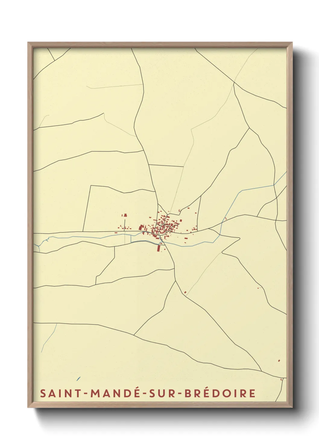 Un poster carteSaint-Mandé-sur-Brédoire