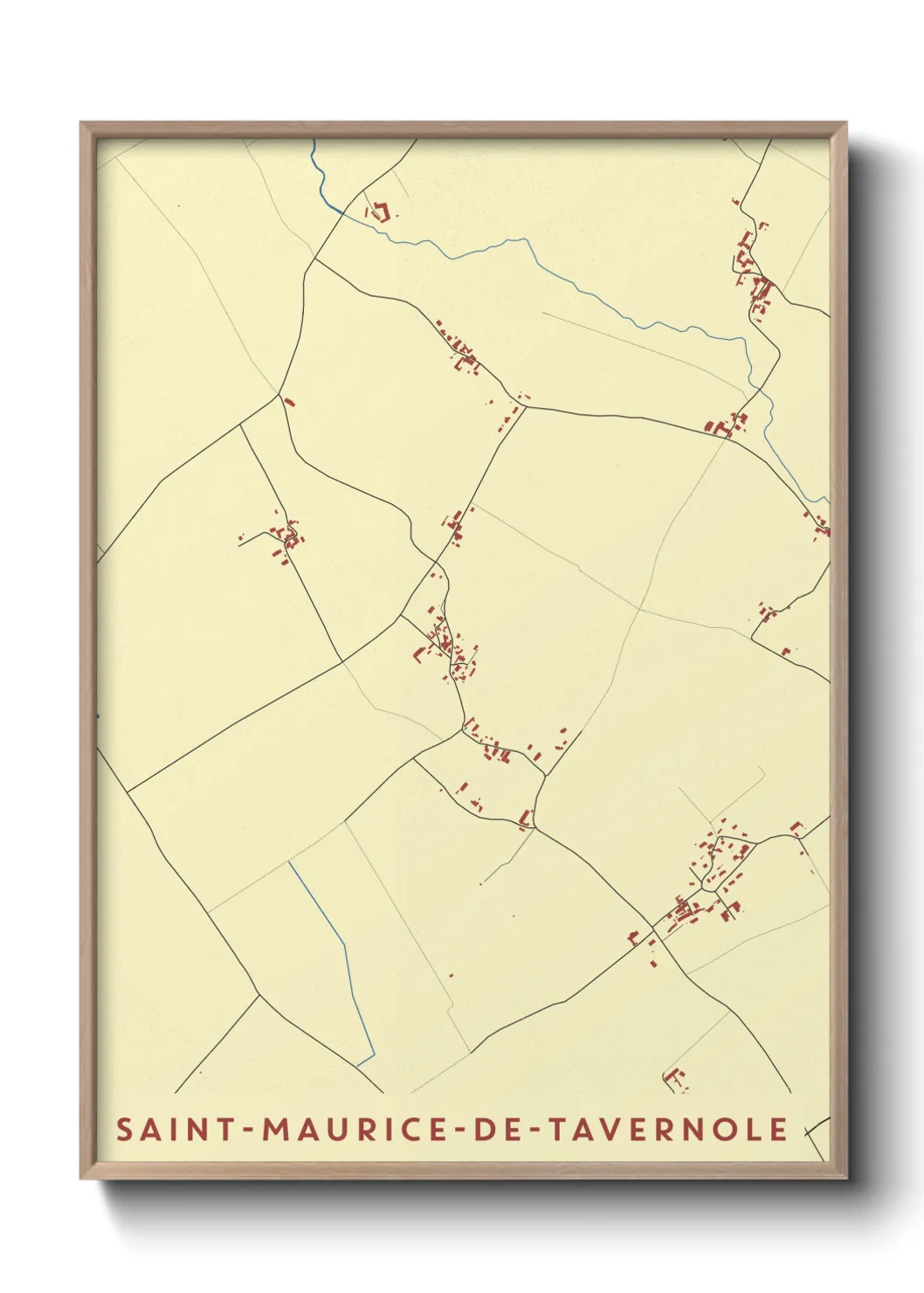 Un poster carteSaint-Maurice-de-Tavernole