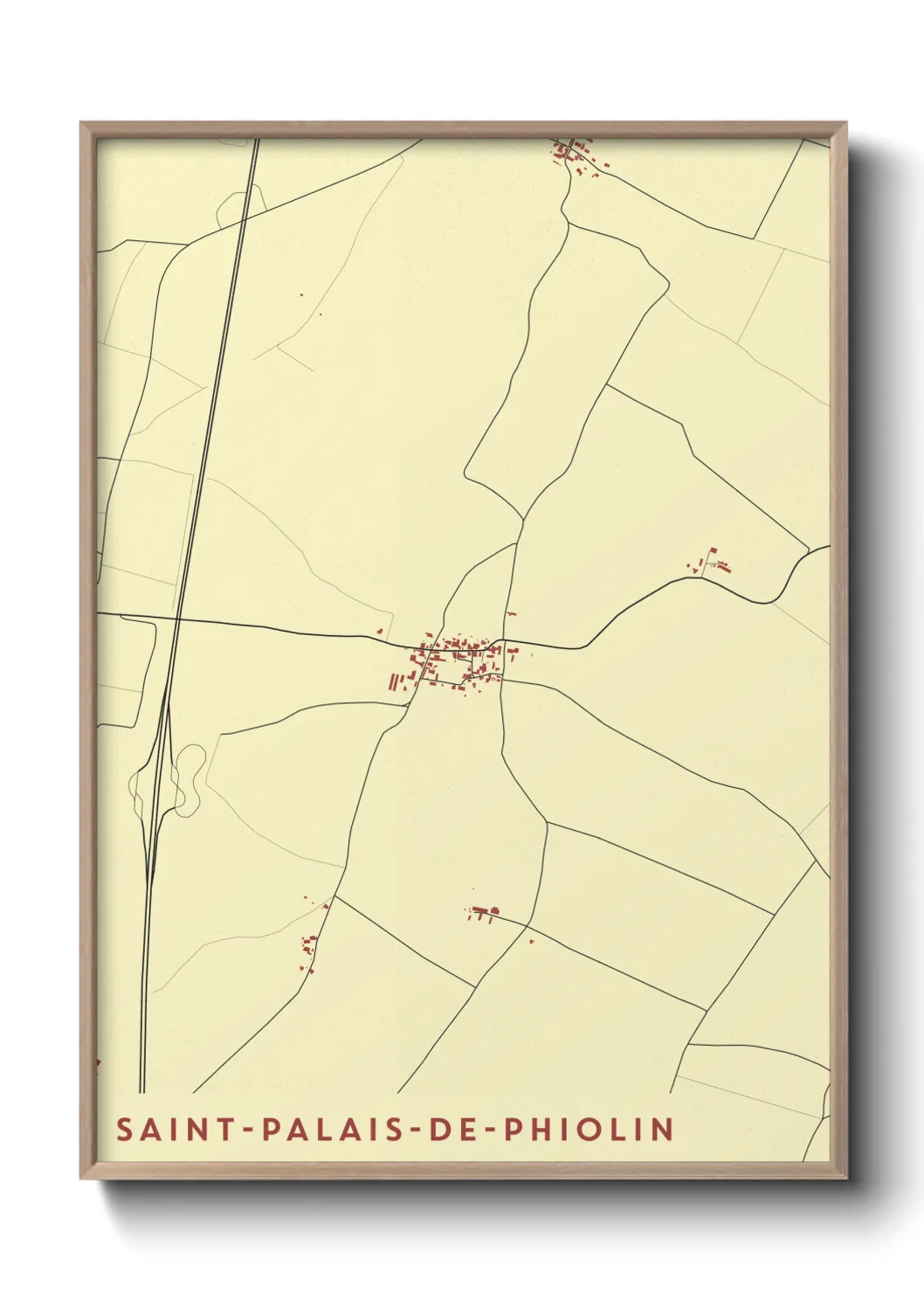 Un poster carteSaint-Palais-de-Phiolin