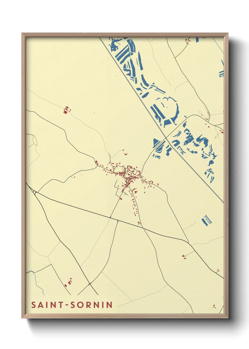 Un poster carteSaint-Sornin