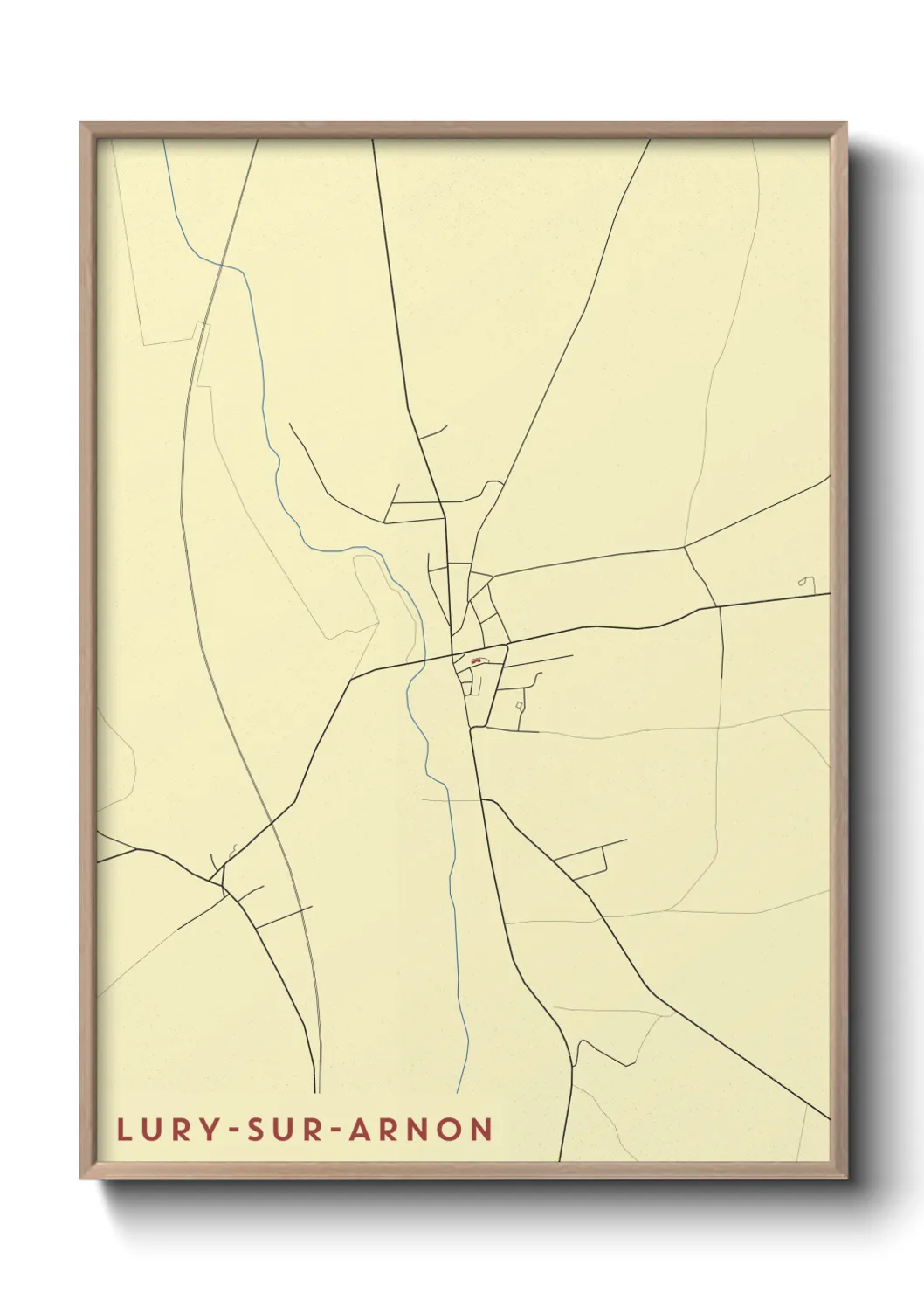 Un poster carteLury-sur-Arnon