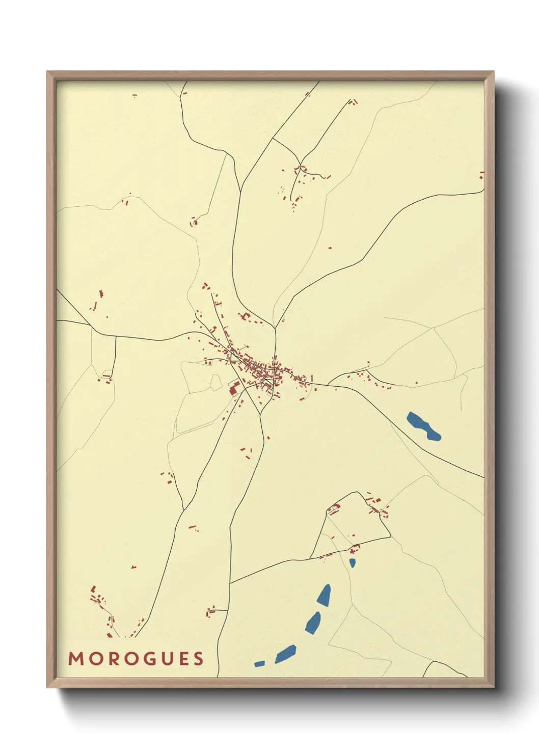 Une affiche de carte sur Morogues