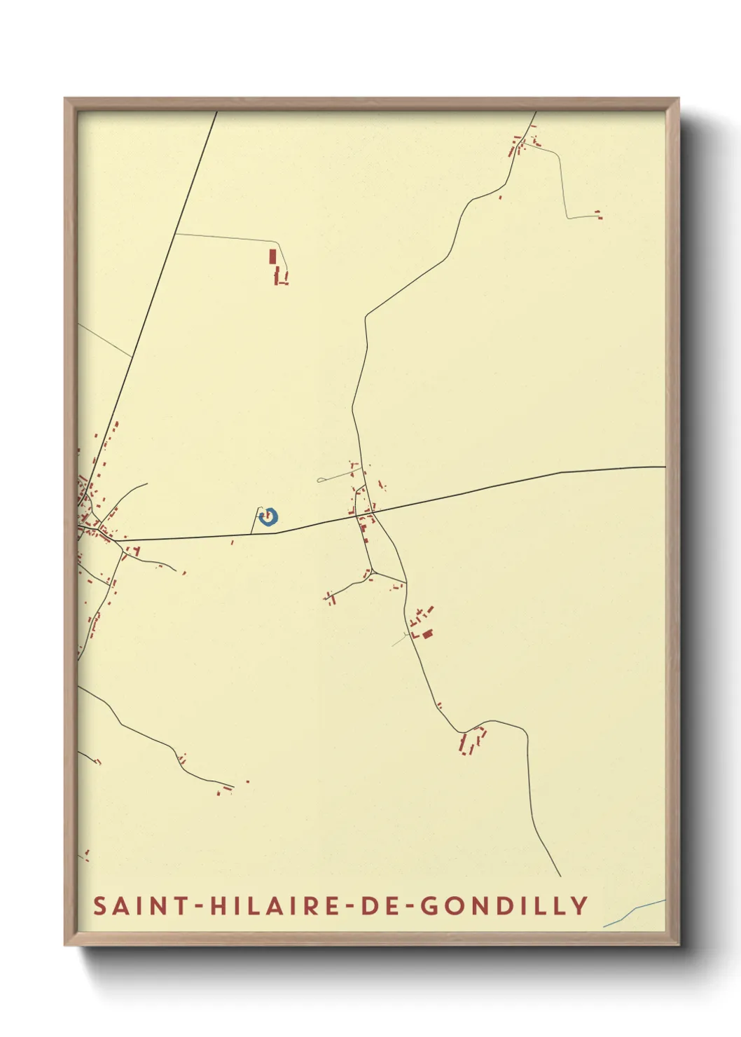 Un poster carteSaint-Hilaire-de-Gondilly
