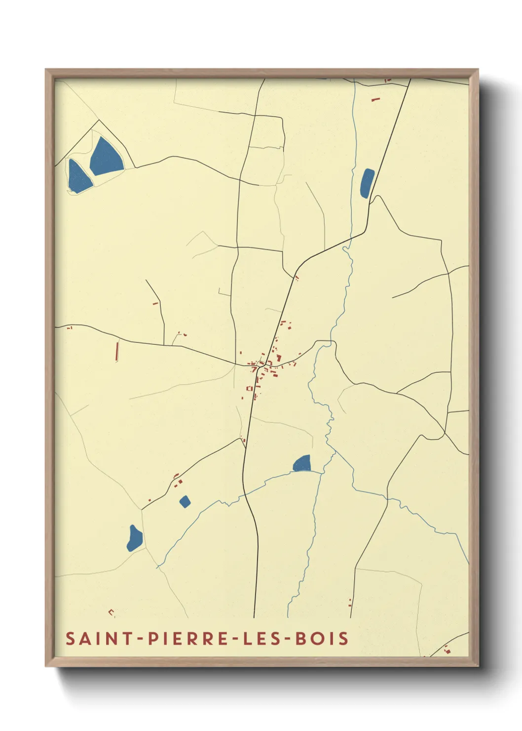 Un poster carteSaint-Pierre-les-Bois