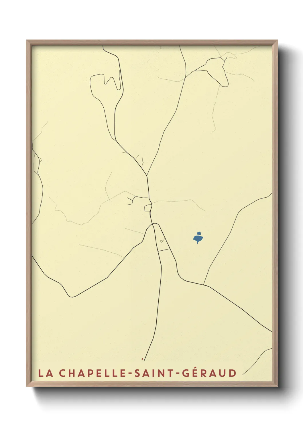 Un poster carteLa Chapelle-Saint-Géraud
