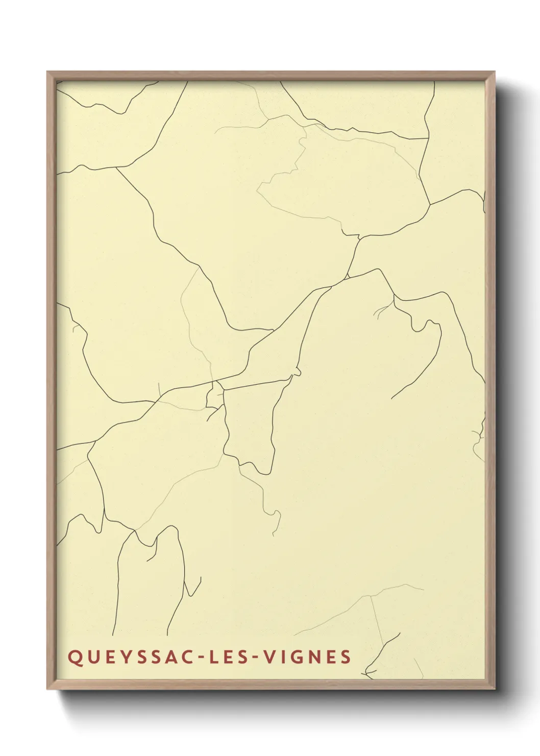 Un poster carteQueyssac-les-Vignes