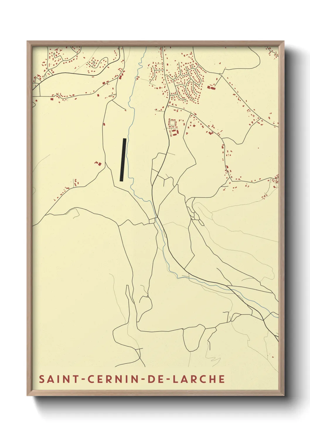 Un poster carteSaint-Cernin-de-Larche