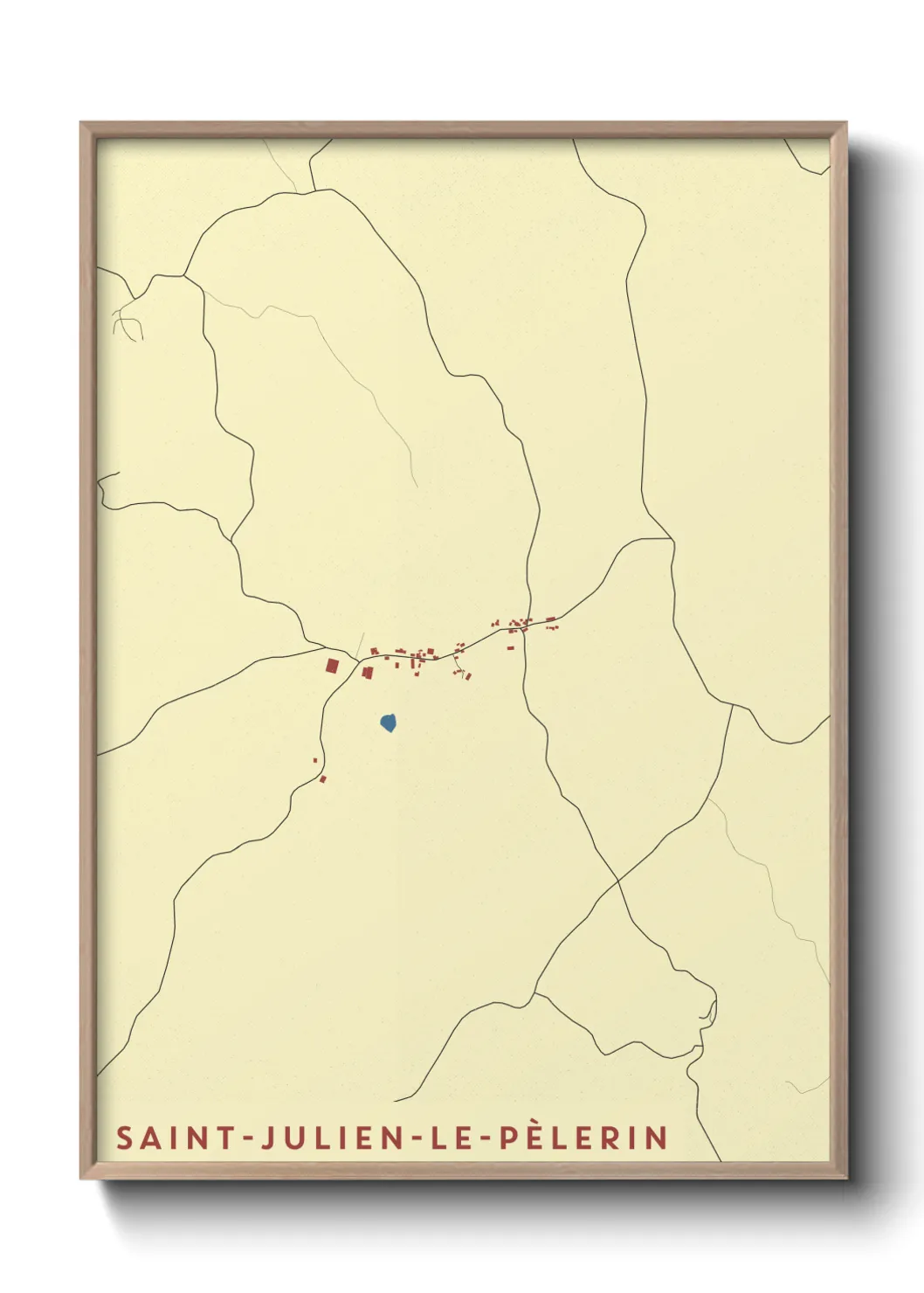 Un poster carteSaint-Julien-le-Pèlerin