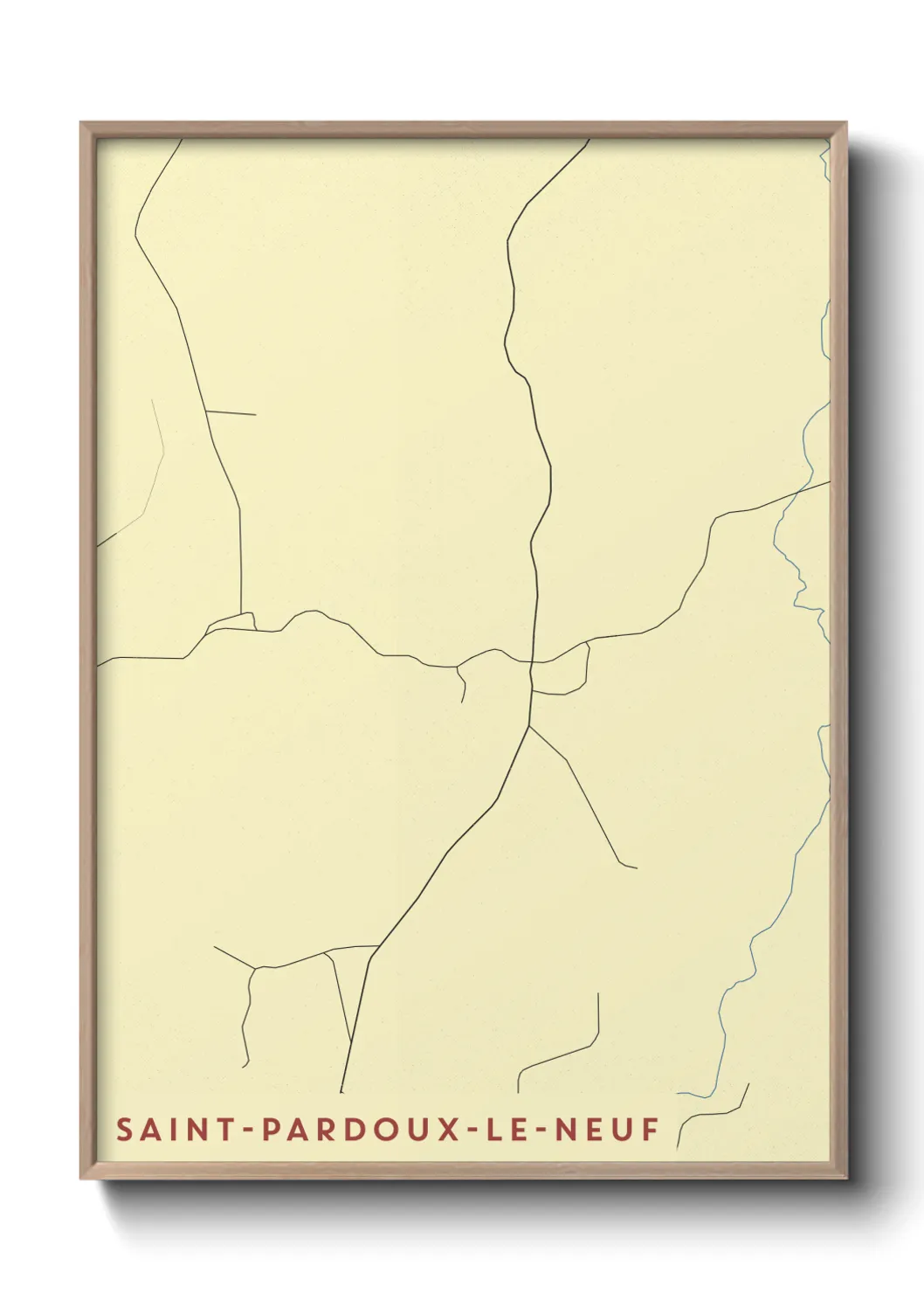 Un poster carteSaint-Pardoux-le-Neuf