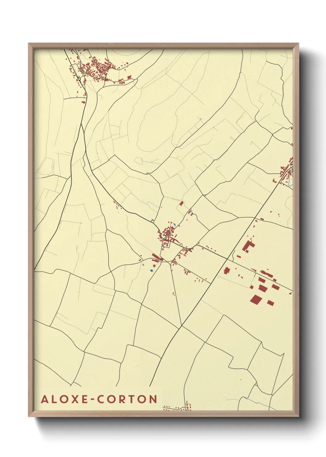 Un poster carteAloxe-Corton