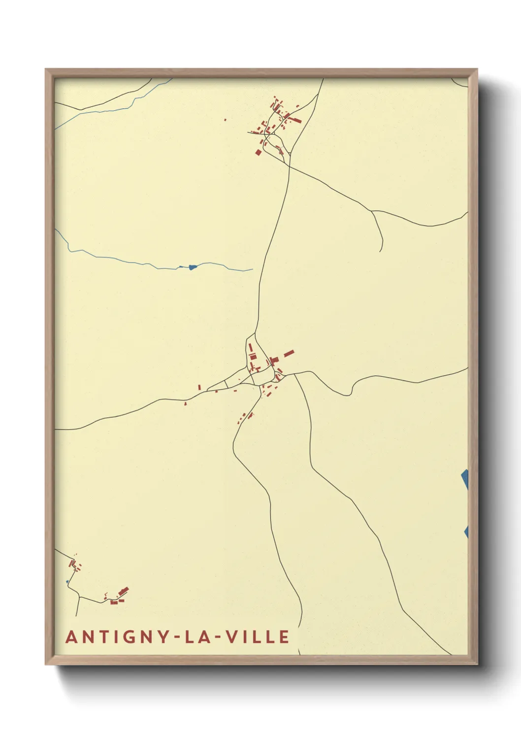 Un poster carteAntigny-la-Ville