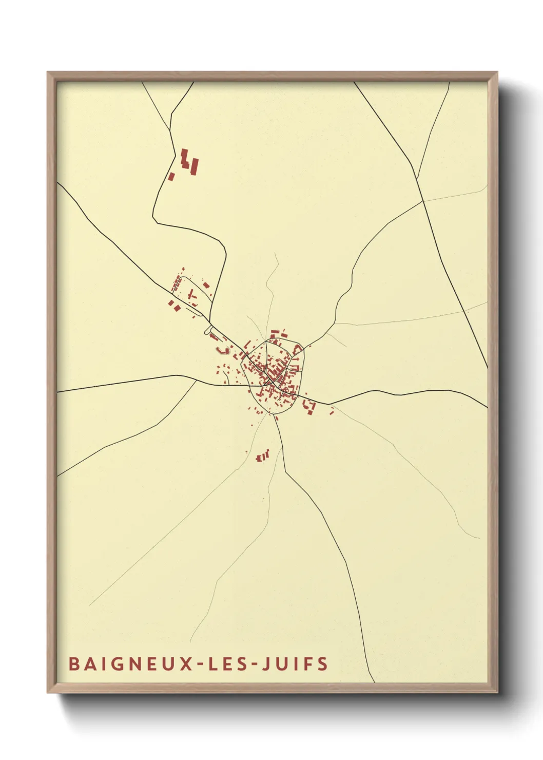 Un poster carteBaigneux-les-Juifs