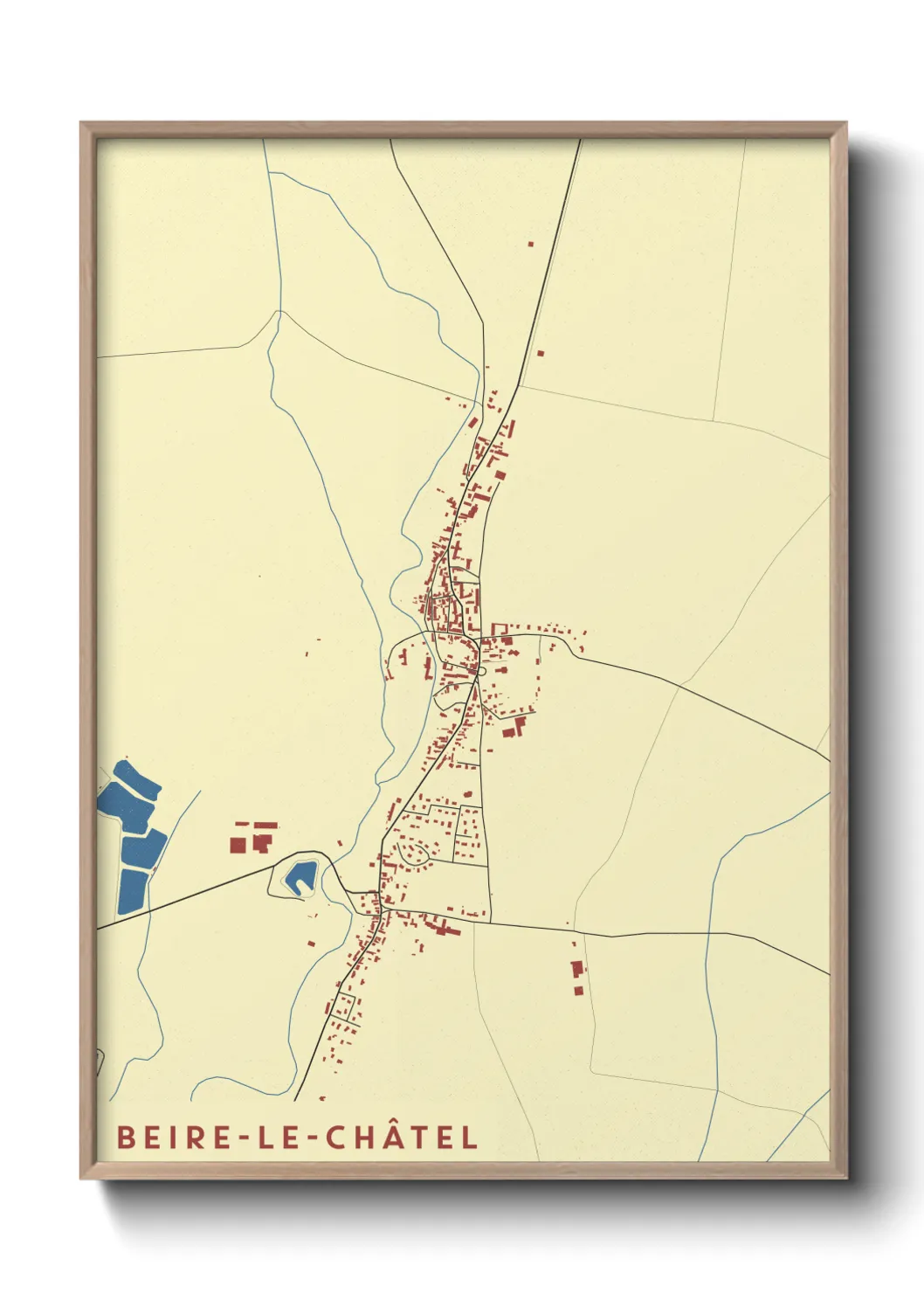 Un poster carteBeire-le-Châtel