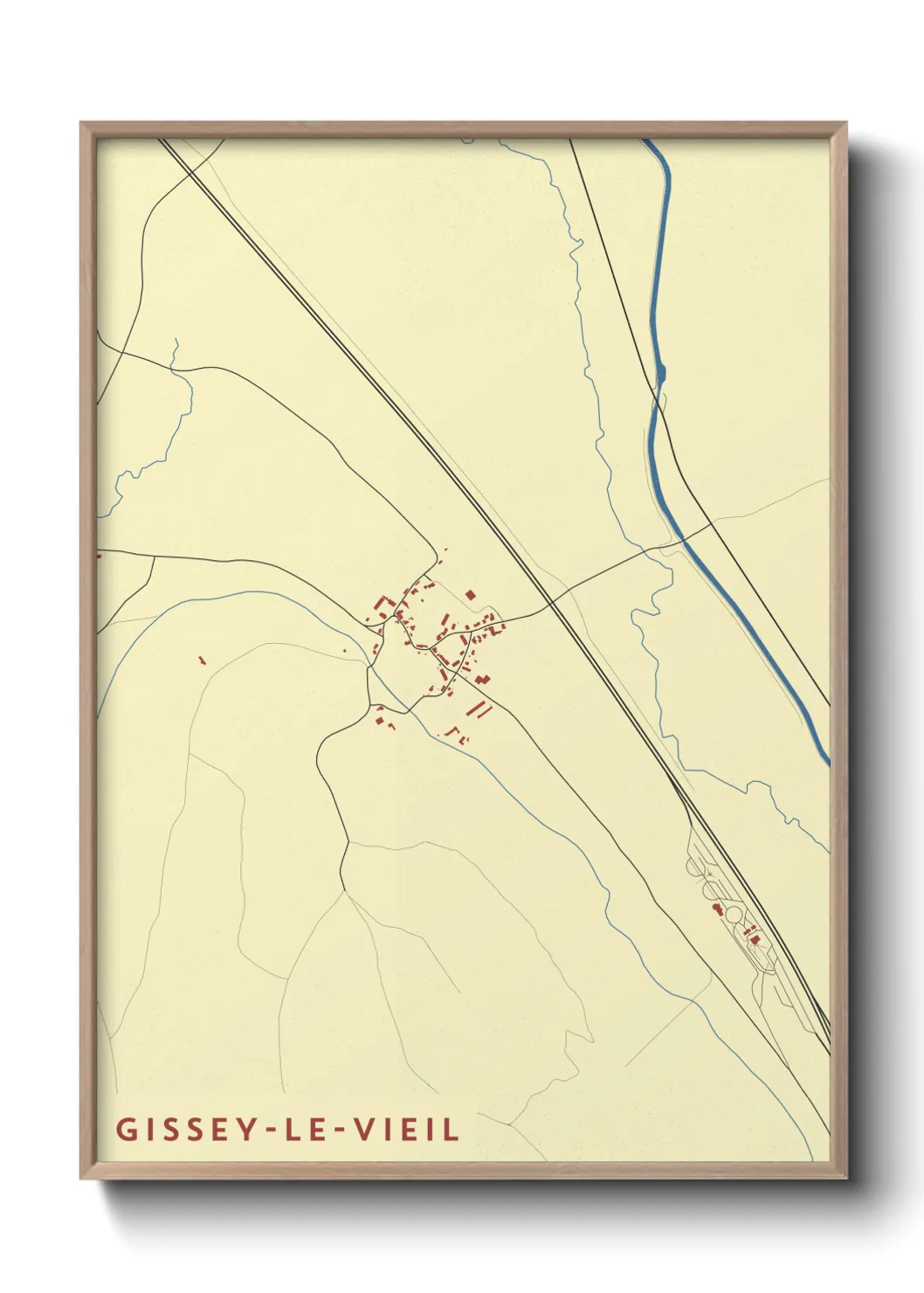 Un poster carteGissey-le-Vieil