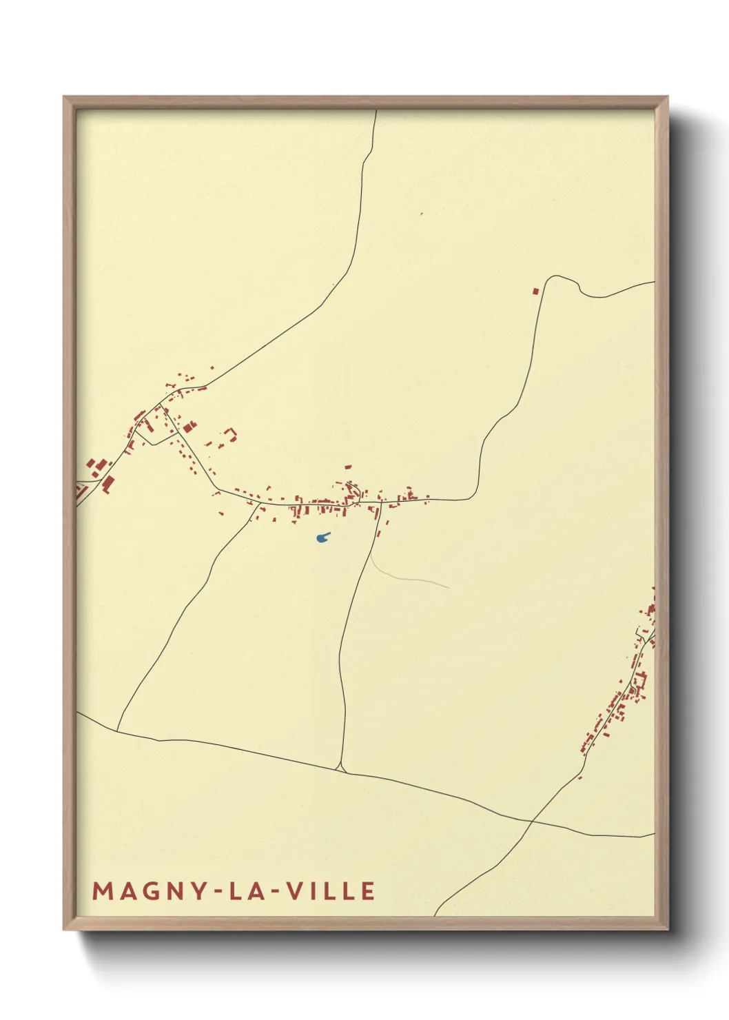 Un poster carteMagny-la-Ville