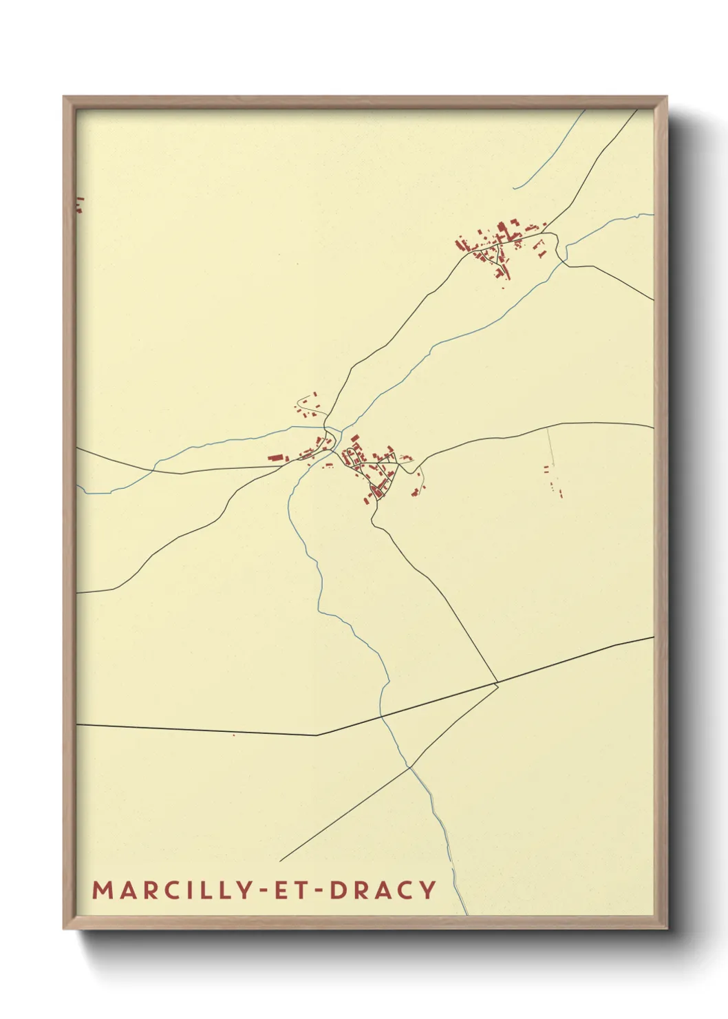 Un poster carteMarcilly-et-Dracy