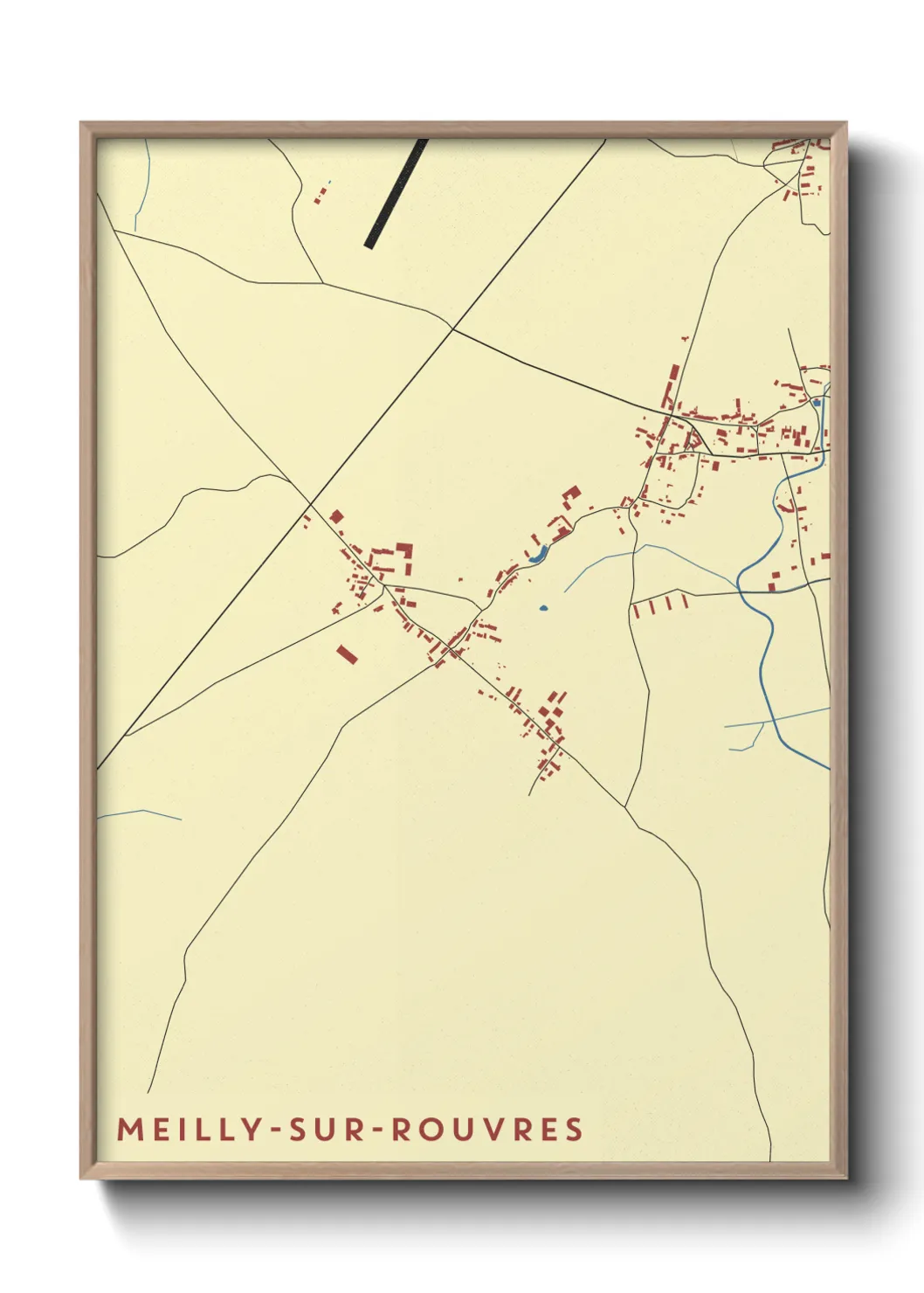 Un poster carteMeilly-sur-Rouvres