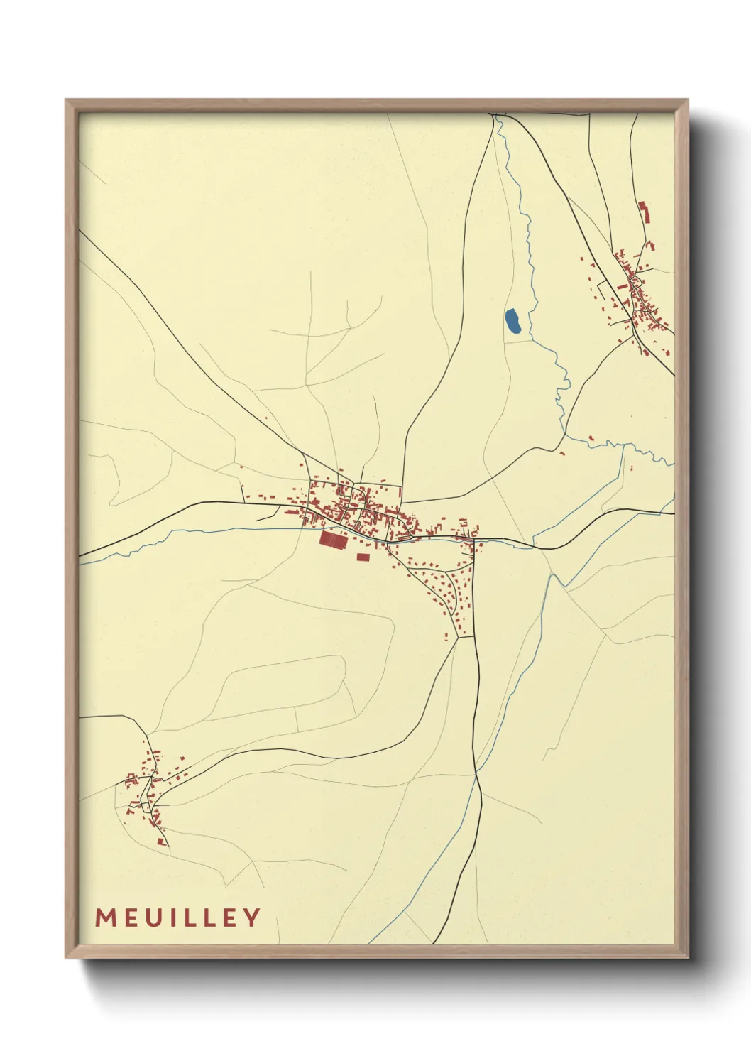 Une affiche de carte sur Meuilley