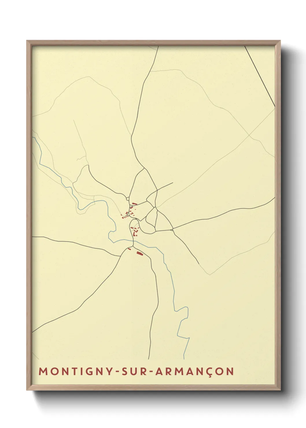 Un poster carteMontigny-sur-Armançon