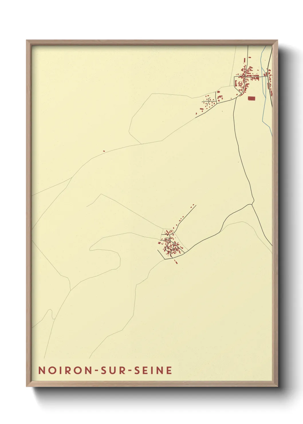 Un poster carteNoiron-sur-Seine