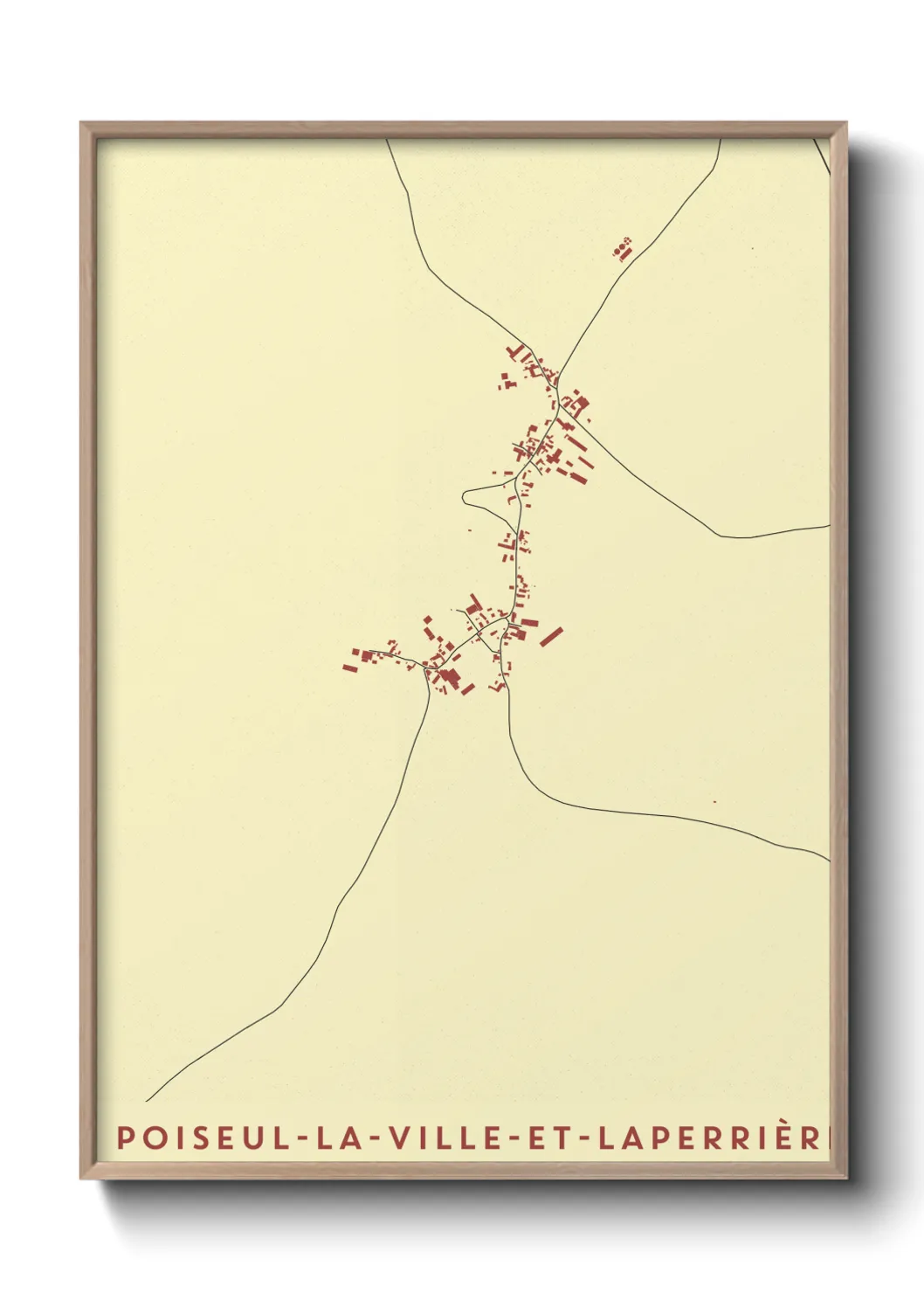 Un poster cartePoiseul-la-Ville-et-Laperrière