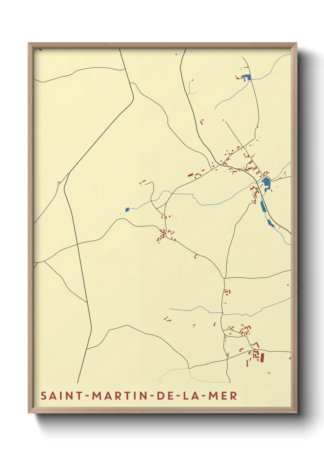 Un poster carteSaint-Martin-de-la-Mer
