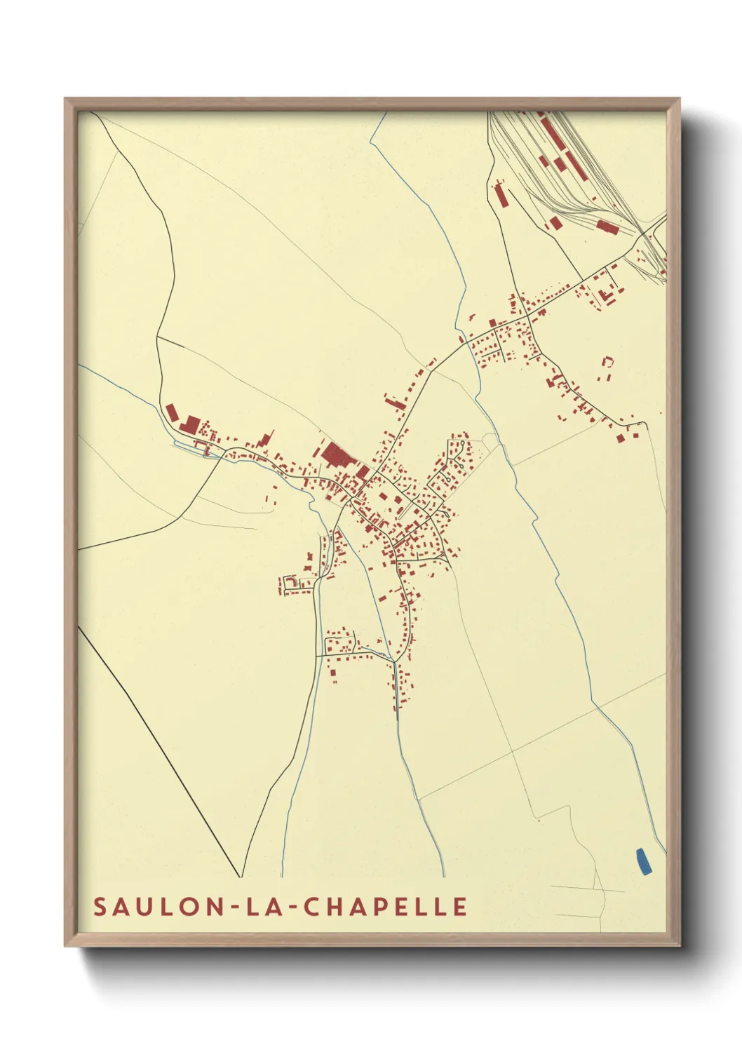 Un poster carteSaulon-la-Chapelle