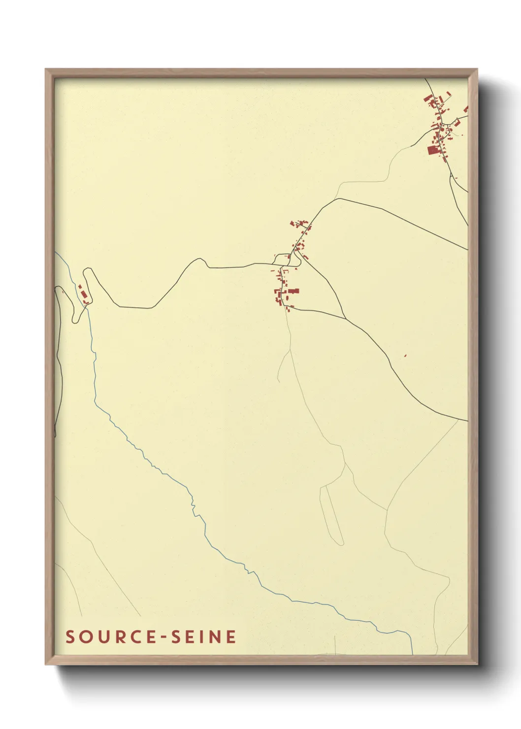 Un poster carteSource-Seine