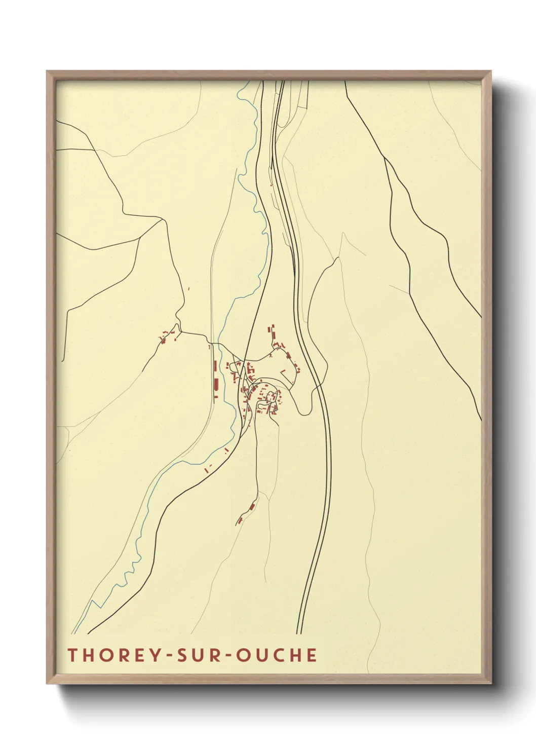 Un poster carteThorey-sur-Ouche
