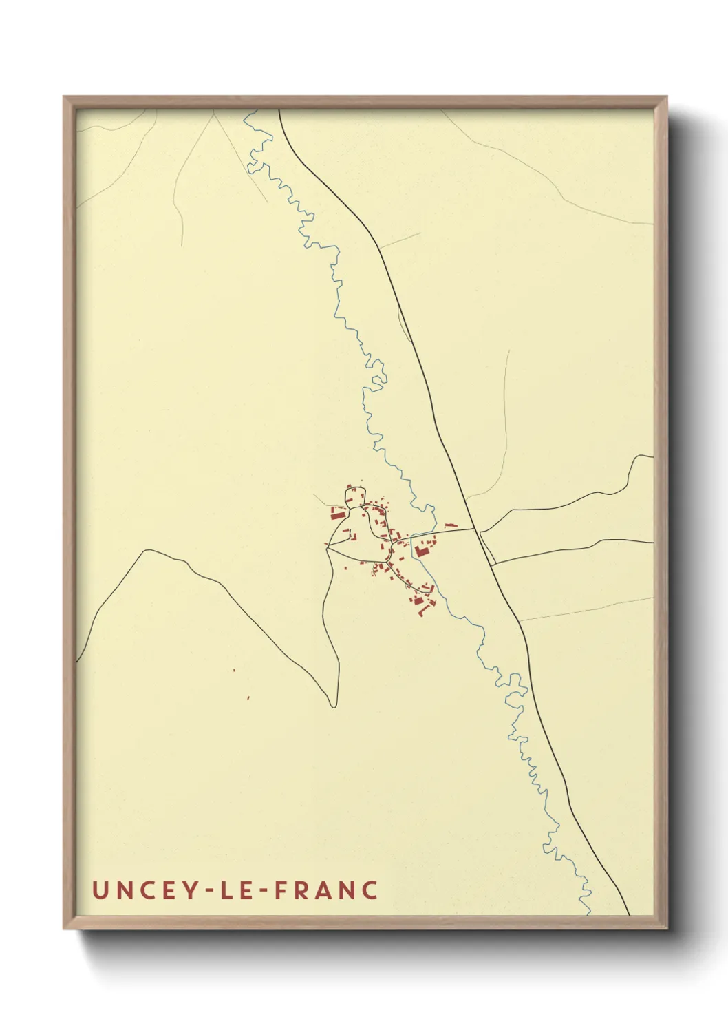 Un poster carteUncey-le-Franc