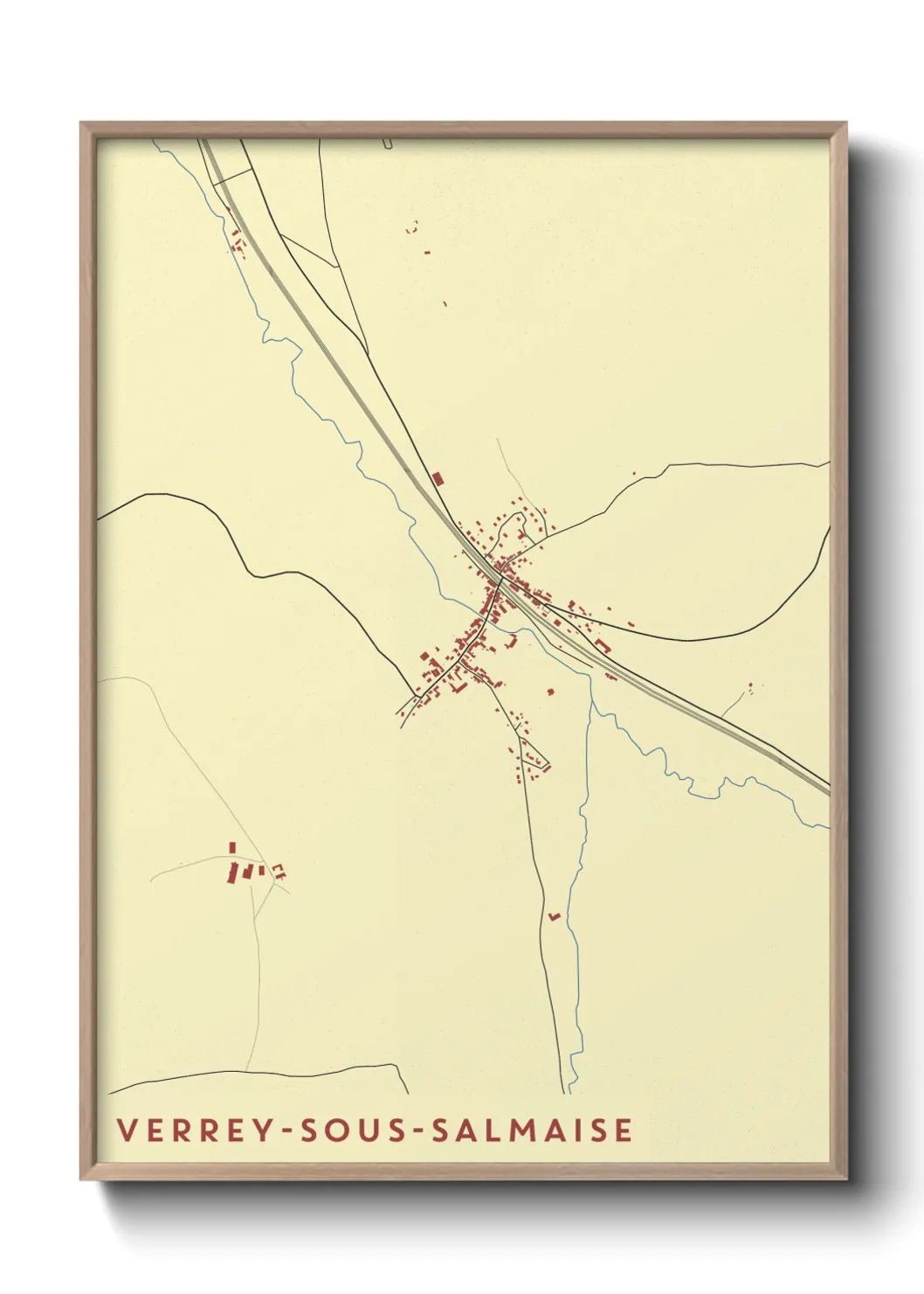 Un poster carteVerrey-sous-Salmaise