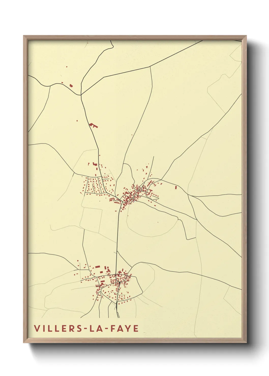 Un poster carteVillers-la-Faye