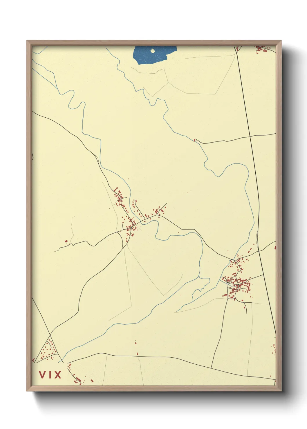 Une affiche de carte sur Vix