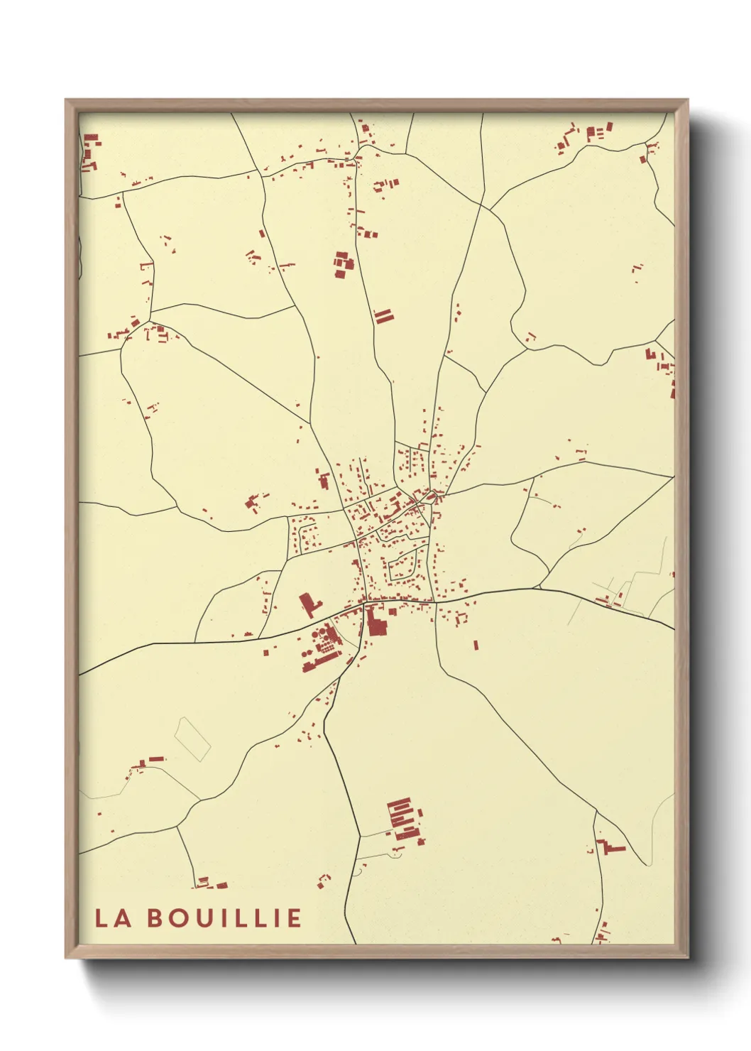 Une affiche de carte sur La Bouillie