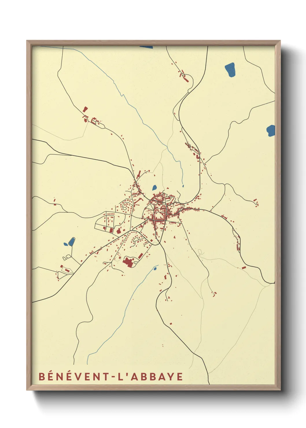 Un poster carteBénévent-l'Abbaye