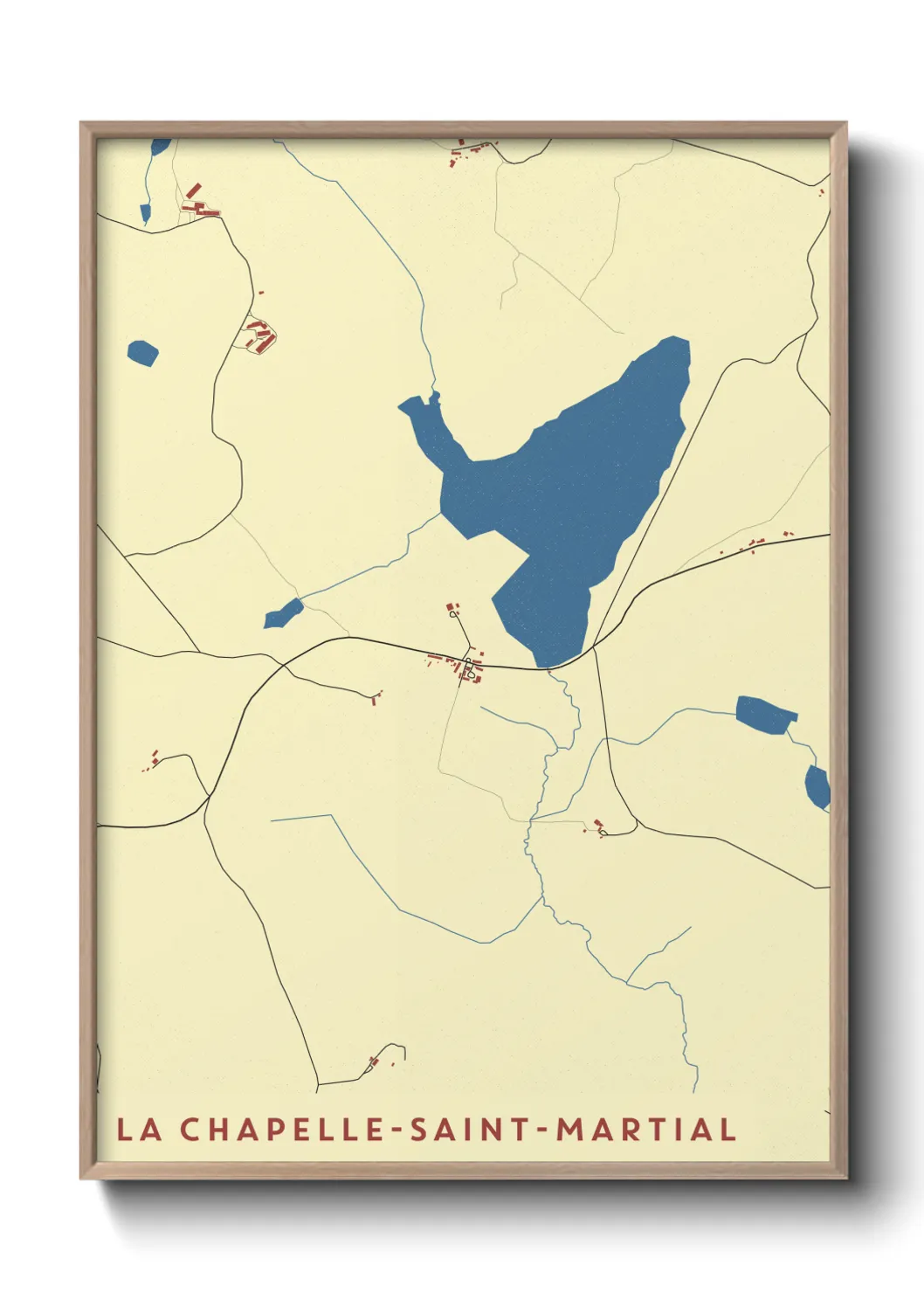 Un poster carteLa Chapelle-Saint-Martial