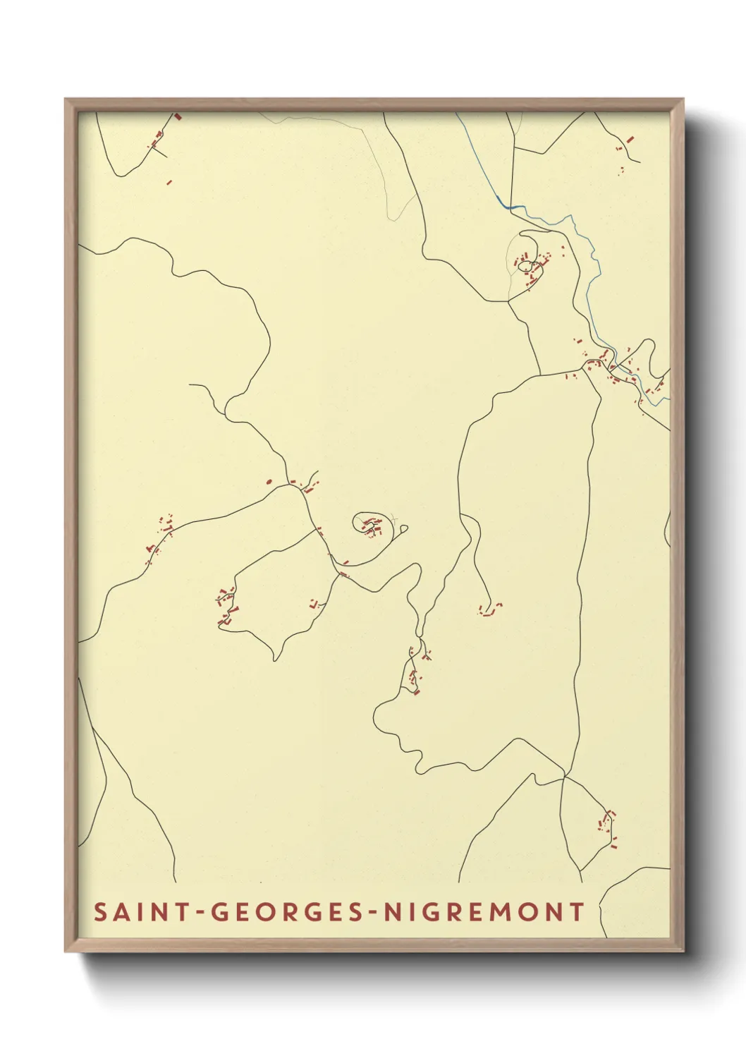 Un poster carteSaint-Georges-Nigremont