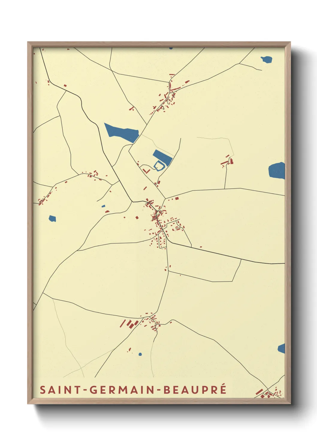 Un poster carteSaint-Germain-Beaupré