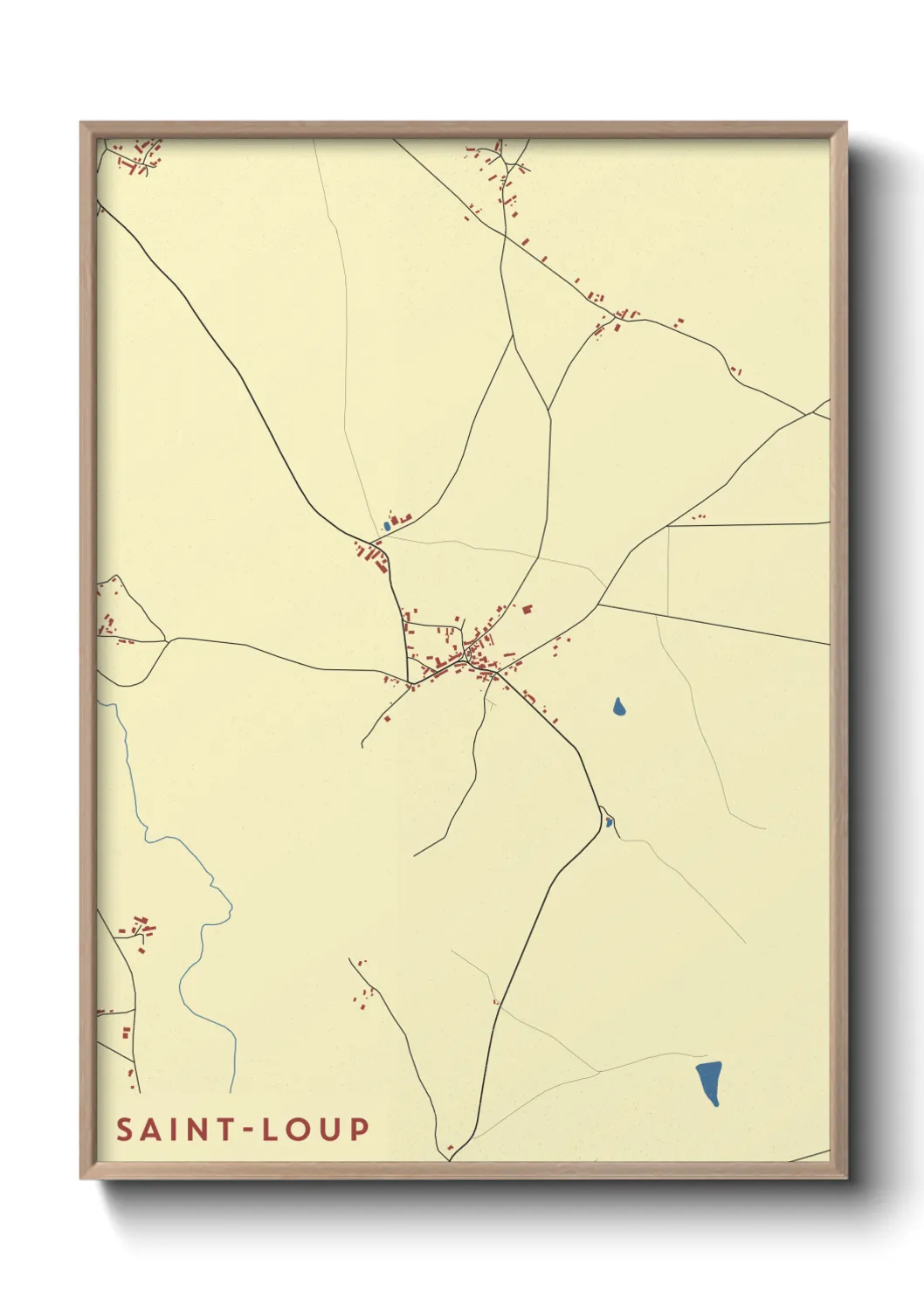 Un poster carteSaint-Loup