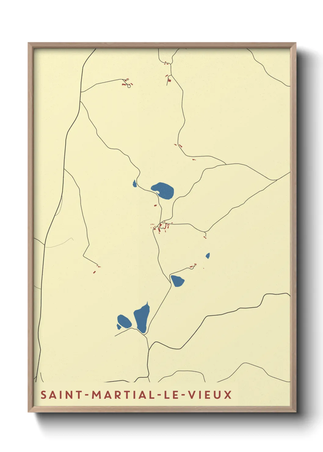 Un poster carteSaint-Martial-le-Vieux
