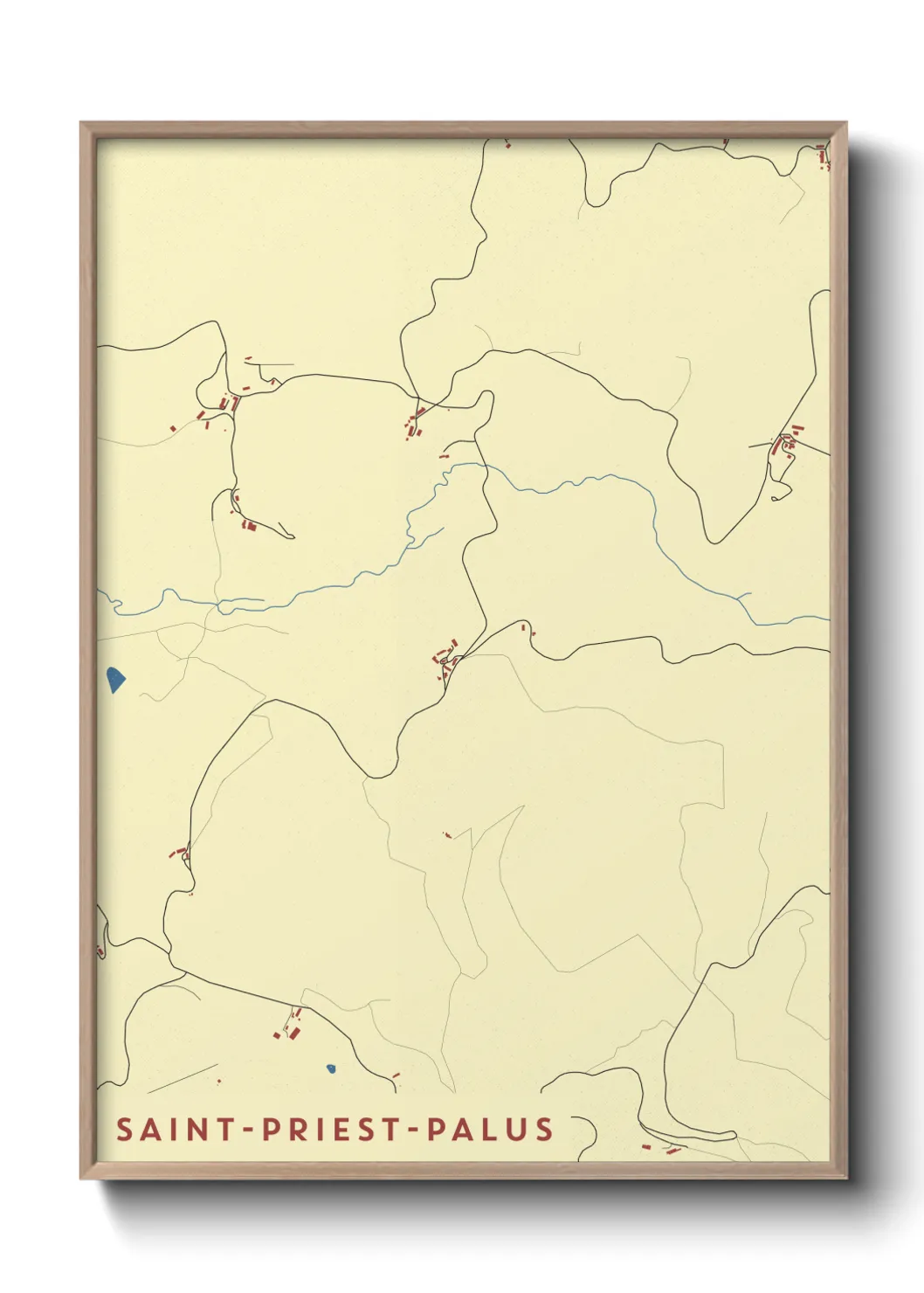 Un poster carteSaint-Priest-Palus