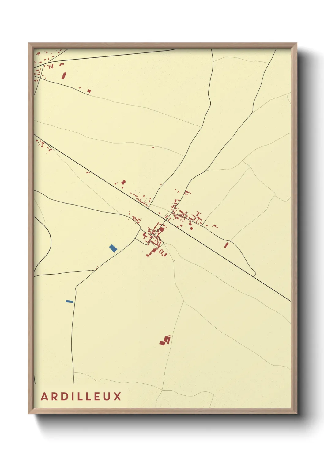 Une affiche de carte sur Ardilleux